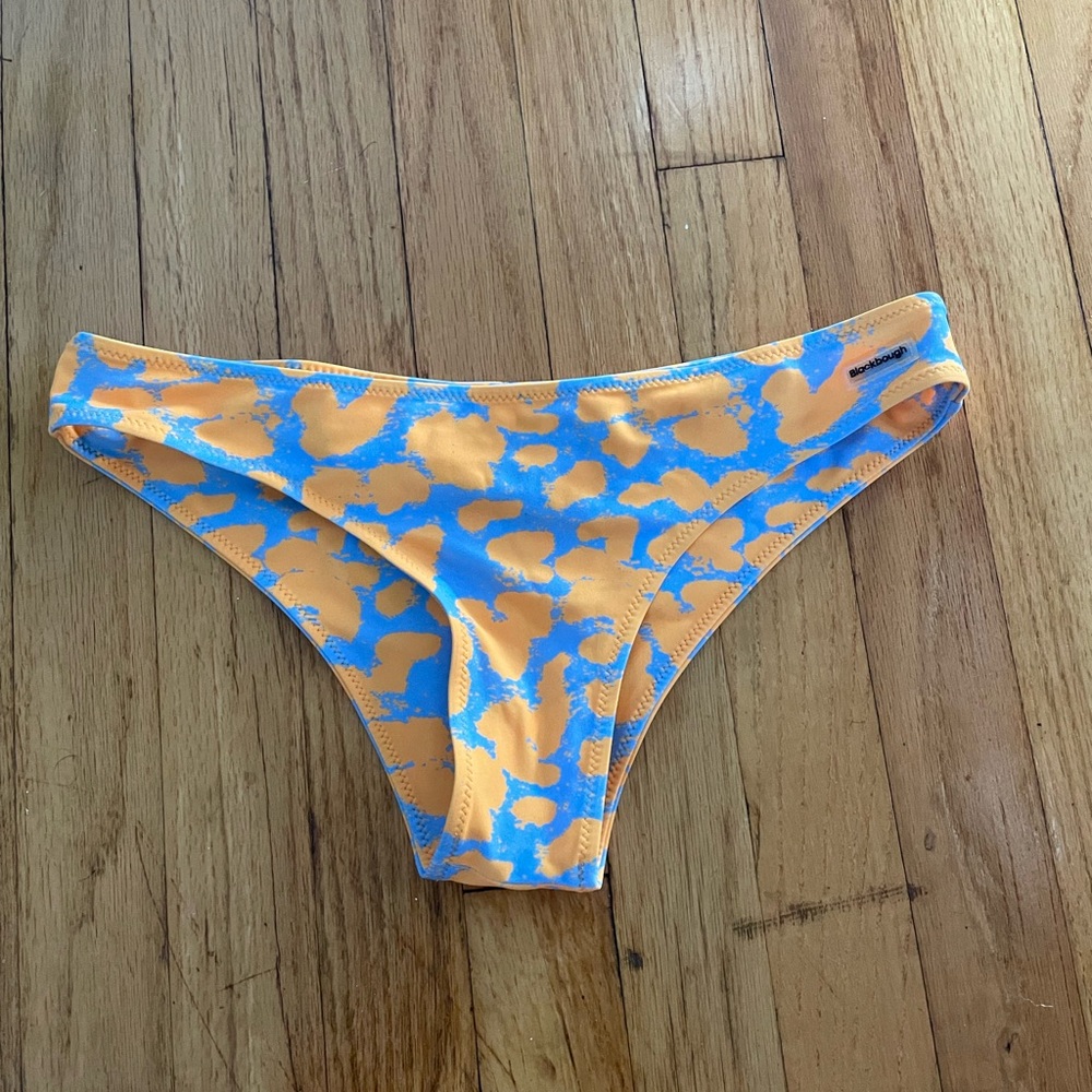 Blackbough Swim “Blue Splash” Orange and Blue Bikini Bottom never worn large